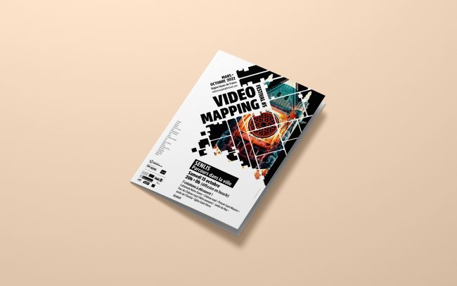 création Brochure programme pour Festival du Vidéo Mapping à Senlis 2022